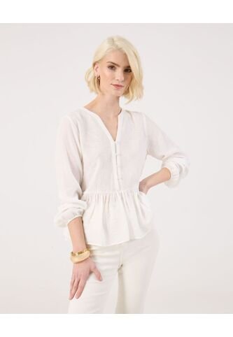 Blusa Para Mujer Manga Larga Color Blanco Marca Patprimo #30123582 Patprimo