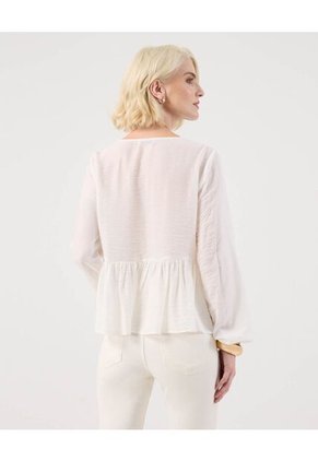 Blusa Para Mujer Manga Larga Color Blanco Marca Patprimo #30123582