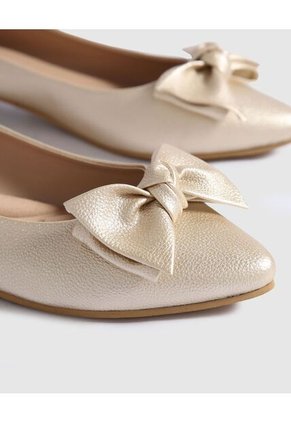 Baletas Para Mujer Color Dorado Marca Patprimo #30660035