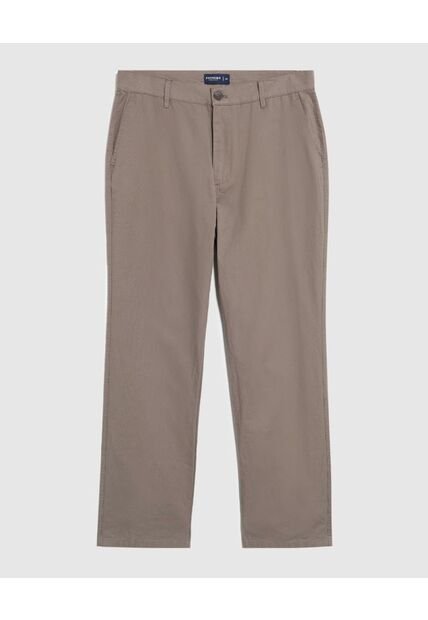 Pantalón Chino De Corte Recto   Para Hombre Café Patprimo