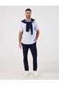 Camisa De Manga Corta Regular Fit   Para Hombre Azul Patprimo de Patprimo