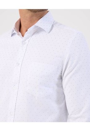 Camisa  Para Hombre Manga Larga Con Bolsillo Cuello I Color Blanco Marca Patprimo #44017341