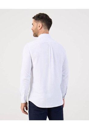 Camisa  Para Hombre Manga Larga Con Bolsillo Cuello I Color Blanco Marca Patprimo #44017341