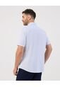 Camisa De Manga Corta Regular Fit   Para Hombre Azul Patprimo de Patprimo