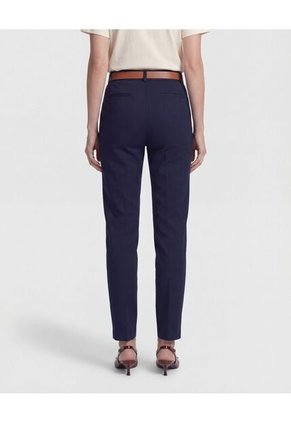 Pantalón Unicolor Tipo Chino   Para Mujer Azul Patprimo