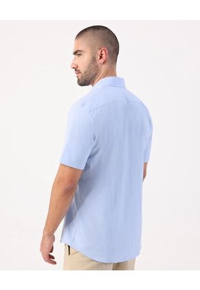 Camisa Formal Manga Corta   Para Hombre Blanco Patprimo