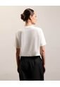 Camiseta  Para Mujer Manga Corta Moda Color Crudo Marca Patprimo #30097861 de Patprimo