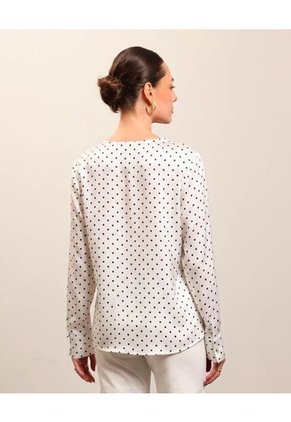 Blusa  Para Mujer Manga Larga Color Crudo Marca Patprimo #30127836