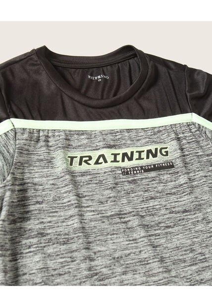 Camiseta Para Niño Manga Corta Color Negro Marca Patprimo #66090284