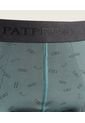 Boxer X1 Para Hombre Fleat Seamer Medio Color Verde Marca Patprimo #44000412 de Patprimo