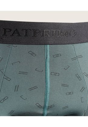 Boxer X1 Para Hombre Fleat Seamer Medio Color Verde Marca Patprimo #44000412