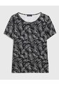 Camiseta Manga Corta Estampada  Para Mujer Gris Patprimo de Patprimo