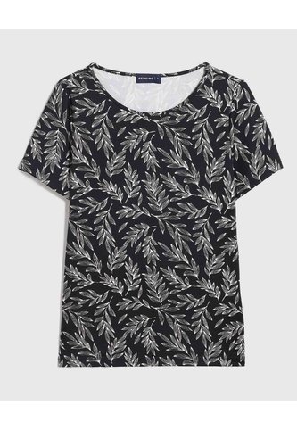 Camiseta Manga Corta Estampada  Para Mujer Gris Patprimo Patprimo