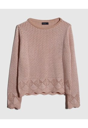 Saco Para Mujer Cuello Redondo Color Rosado Marca Patprimo #30330594