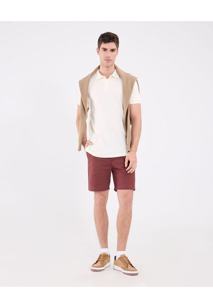 Bermuda Para Hombre Slim Corto Color Vino Marca Patprimo #44100521