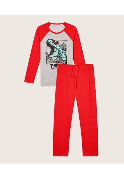 Pijama Para Niño M/L P/L Color Rojo  Marca Patprimo #66040053