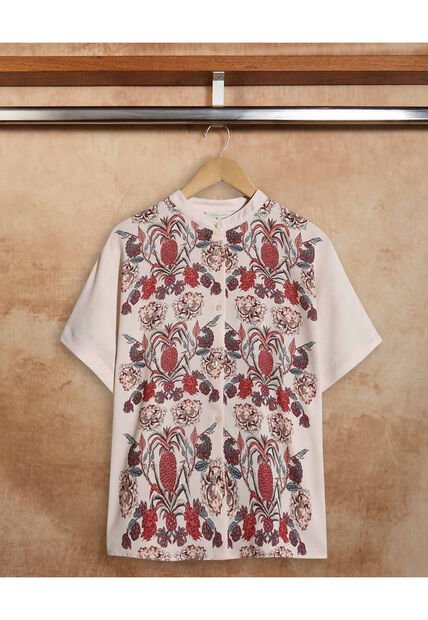 Blusa Para Mujer Manga Corta Color Azul  Marca Patprimo #30123441