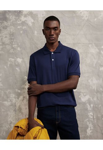 Polo Para Hombre Cuello Tejido Sin Bolsillo Color Azul  Marca Patprimo #44112585 Patprimo