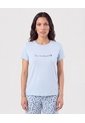 Pijama De Pantalón Largo Y Camiseta   Para Mujer Azul Patprimo de Patprimo