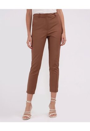 Pantalon Para Mujer Patprimo Color Cafe Material Algodón 50% Nailon 46%-Elastano 4%
