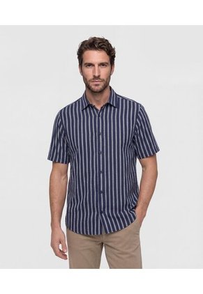 Camisa Para Hombre Manga Corta Sin Bolsillo Cuello C Color Azul Marca Patprimo #44017306