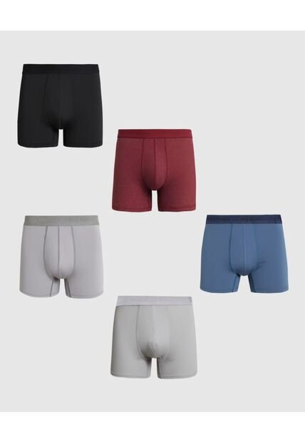 Boxer X5 Para Hombre Filete Medio Color Negro Marca Patprimo #44000538