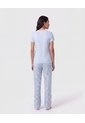 Pijama De Pantalón Largo Y Camiseta   Para Mujer Azul Patprimo de Patprimo