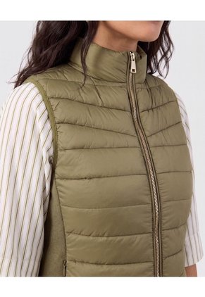 Chaleco Acolchado Con Cierre Para Mujer Verde Patprimo