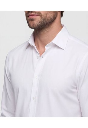 Camisa  Para Hombre Manga Larga Sin Bolsillo Cuello I Color Blanco Marca Patprimo #44017343