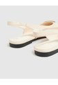 Zapato Destalonado De Punta   Para Mujer Crema Patprimo de Patprimo