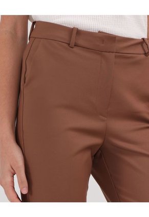 Pantalon Para Mujer Patprimo Color Cafe Material Algodón 50% Nailon 46%-Elastano 4%