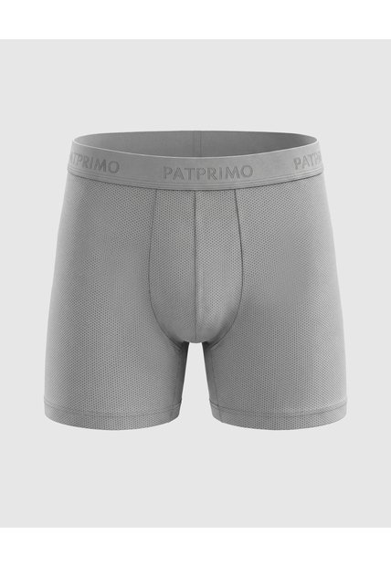 Boxer Medio Microperforado  X1 Para Hombre Gris Patprimo