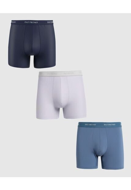 Boxer X3 Para Hombre Filete Medio Color Negro Marca Patprimo #44000543