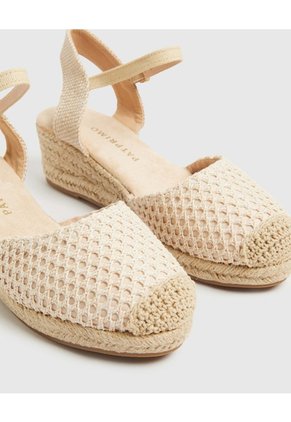 Espadriles De Plataforma   Para Mujer Crema Patprimo