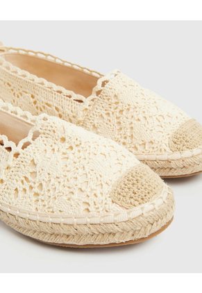 Espadriles Texturizados Para Mujer Crema Patprimo