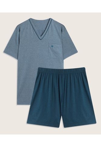 Pijama Para Hombre M/C P/C Color Unicolor Pastel Marca Patprimo #44040069 Patprimo