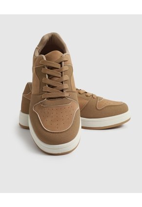Tenis Casuales Unicolor Para Hombre Café Patprimo