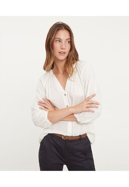 Blusa Para Mujer Manga 3/4 Color Crudo Marca Patprimo #30123233