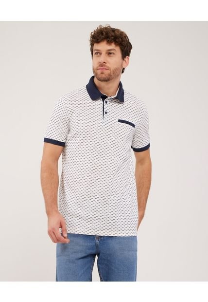 Polo Para Hombre Cuello Tejido Con Bolsillo Color Blanco Marca Patprimo #44112507
