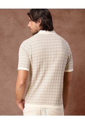 Polo  Para Hombre Cuello Maquina Sin Bolsillo Color Beige Marca Patprimo #44112786