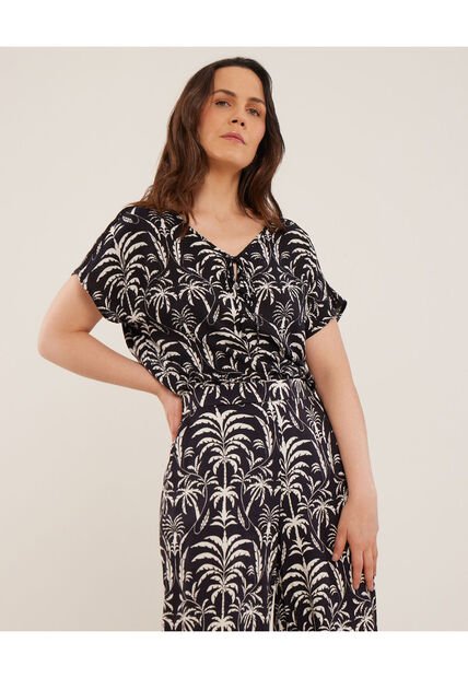 Blusa Para Mujer Manga Corta Color Negro Marca Patprimo #30123178