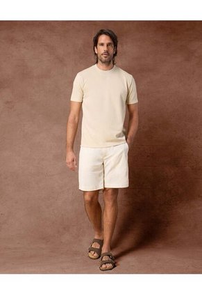 Bermuda Para Hombre Jogger Largo Color Crema Marca Patprimo #44100523