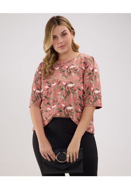 Camiseta Para Mujer Manga Corta Color Naranja Marca Patprimo #14091400
