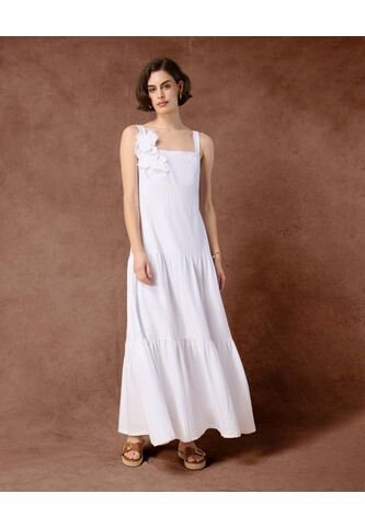 Vestido  Para Mujer M/Sisa Largo Color Blanco Marca Patprimo #30171094 Patprimo