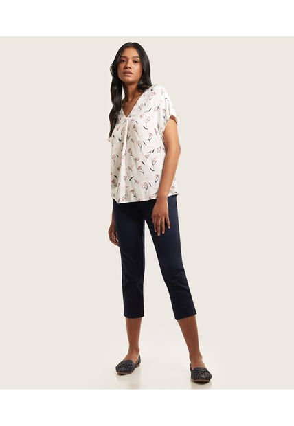 Pantalón Para Mujer Capri Color Azul  Marca Patprimo #30071456