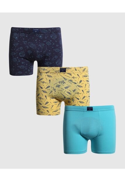 Pantaloncillo Infantil Niño Boxer Filete Medio Color Azul Marca Patprimo #66000116