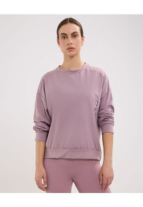 Buzo Para Mujer Cuello Redondo Color Morado Marca Patprimo #30060064