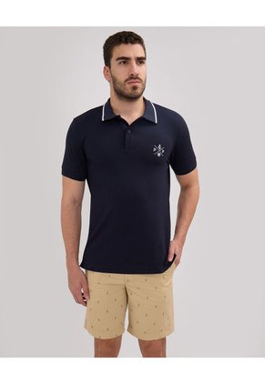 Polo Para Hombre Cuello Tejido Sin Bolsillo Color Negro Marca Patprimo #44112656