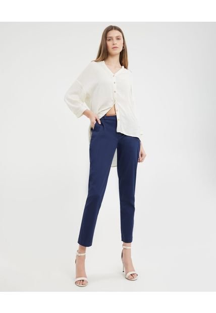 Pantalón Para Mujer Chino Color Azul  Marca Patprimo #30071784