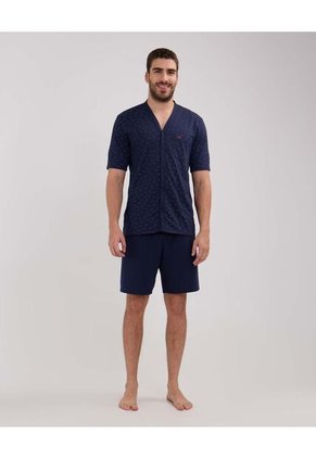 Pijama Para Hombre M/C P/C Color Azul Oscuro Marca Patprimo #44040204